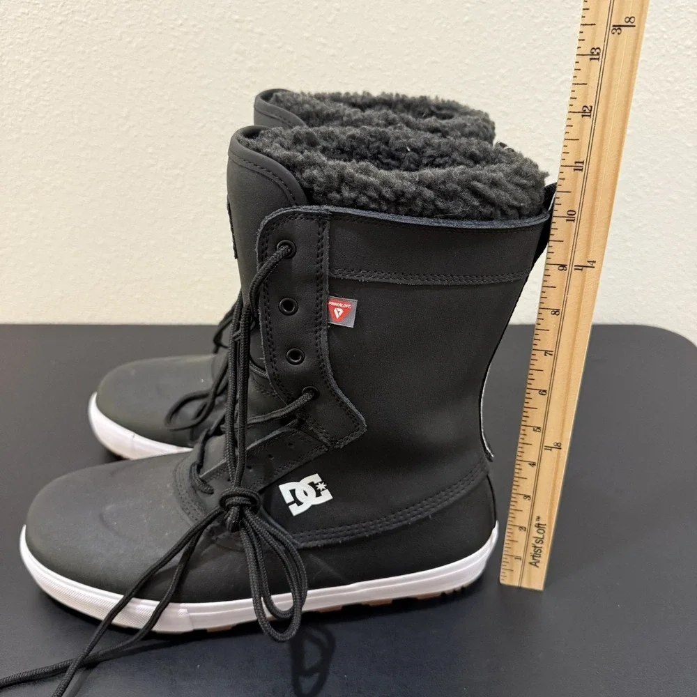 DC Reach Boots Men's US 11.5 Black Leather Insulated‎ ADYS300762 NWOT